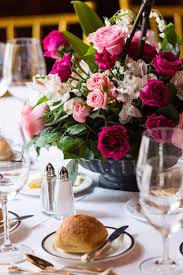 Complete your wedding or formal event with floral centerpieces from ftd. Pink Fuscia White And Green Rose Wedding Flower Centerpiece In Dark Gray Antiqued Bowl Kyo Morishima Photography