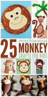 25 Monkey Crafts For Kids Monkey Crafts Zoo Animal Crafts Toddler Crafts