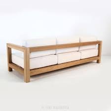 Ibiza Teak Outdoor Sofa Back View Teak Sofa Patio Couch Pallet Furniture Outdoor