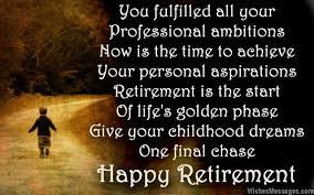 Pin On Retirement Wishes Messages Quotes And Poems