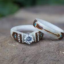 The Antlered Doe Western Wedding Rings Antler Rings Women Wedding Rings