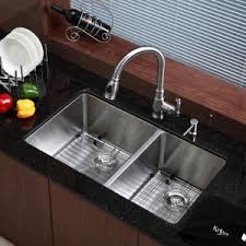 double bowl undermount kitchen sink