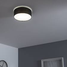 Plafonnier Essentiel Tissu Noir Inspire Sitia 1 Lumiere 29 Cm Plafonnier Tissu Noir Lumiere