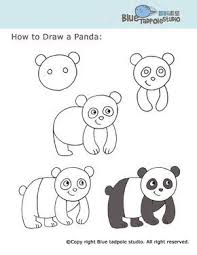 Pandabar Zeichnen Panda Drawing Easy Drawings Drawing For Kids