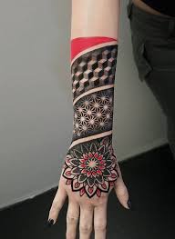 It is fairly large most of my forearm. 110 Awesome Forearm Tattoos Cuded Geometric Sleeve Tattoo Pattern Tattoo Tattoo Pattern
