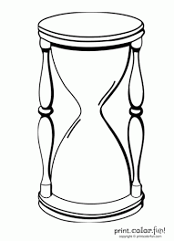 This coloring page shows a beautiful girl. Hourglass Print Color Fun
