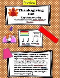 free boomwhacker desk bell chart and thanksgiving activity