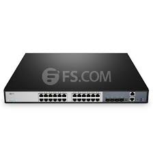 Fs S3900 24t4s 24 Port Gigabit Stackable Fanless Managed Switch With 4 10gb Sfp Uplinks Network Switch Stackable Port