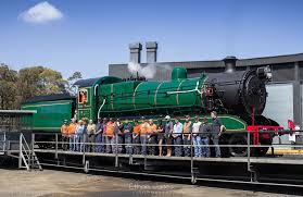 Return Of The Nanny After Extensive Work On Nswgr Steam Locomotive 3526 It Is Seen Basking In The Sun With The Volunteers Involved In Nanny Nanny Jobs Train
