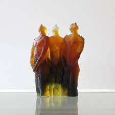 Credit to @formgallerynz "Where Two... or Three... Are Gathered..." Graeme  Hitchcock's glass works have long adorned the shelves of Form Gallery and  have found their way into numerous homes throughout New Zealand (