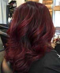 Thick Medium Length Burgundy Hair Dark Red Hair Color Burgundy Hair Hair Color Burgundy