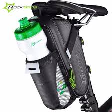 Rockbros Bicycle Saddle Bag With Water Bottle Pocket Waterproof Satteltaschen Fahrrad Fahrrad Radfahren