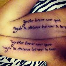 Pin By Alexis Larson On Friend Matching Tattoo Quotes And Picutes 3 Sister Tattoos Quotes Sister Tattoos Bff Tattoos