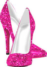 Hot Pink Black Silver Women S Birthday Party Invitation Zazzle Com Shoe Design Sketches Shoe Art Sparkle Shoes