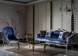 We did not find results for: Casa Padrino Luxury Baroque Living Room Set Blue Silver Gold 2 Sofas 2 Armchairs 1 Coffee Table Magnificent Living Room Furniture In Baroque Style
