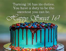 The first to show up was xingqui's on october 9 and included a message about his birthday, along with a food. 16th Birthday Wishes Happy Sweet 16 Messages Wishesmsg