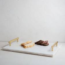 White marble cube place card holders, set of 4 $ 19.50. Marble Brass Cheese Board