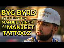 BYG BYRD (BROWN BOYS) gets TATTOOED BY MANJEET SINGH