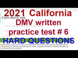 Maybe you would like to learn more about one of these? 2021 California Dmv Written Test 6 Hard Questions California Dmv Written Test 2021 Youtube
