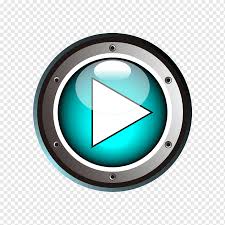 Botón de dibujos animados, botón azul juego de dibujos animados, personaje  animado, azul, triángulo png | PNGWing