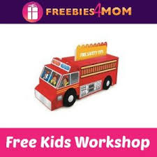 Expired Free Fire Truck Lowe S Kids Clinic Build Kids Workshop Kids Up Free Kids