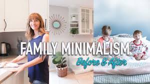 Minimalist transformation before amp after decluttering with videos. How To Be A Minimalist With A Family Before And After Minimalism Shannon Torrens