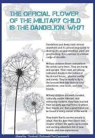 Military Brat Born Raised And Transferred Military Kids Dandelion Military Child Month