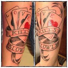 Play deck of cards with friends! 15 High Class Playing Card Tattoos Tattoodo