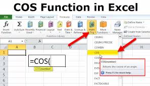 Cos Function In Excel Formula Examples How To Use Cos
