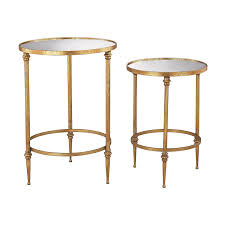 Set of 2 bamboo nightstand stackable side table end table bedside tables, natural. Elk Home Set Of 2 Alcazar Antique Gold Accent Tables 351 10236 S2 Bellacor