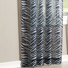 Use molding to create feature. Kenya Sheer Voile Zebra Print Window Treatment