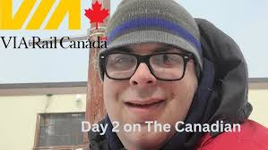 VIA Rail's "Canadian" leaving Winnipeg 2016/09/03