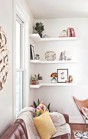 The vast size and quantity of shelves make this stunning piece a bibliophile's dream. Living Room Corner Shelves Ideas Novocom Top