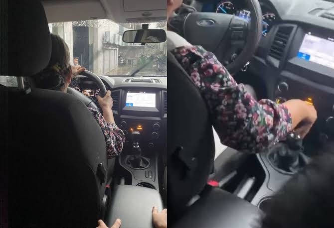 Phát sốt' cụ bà 70 tuổi ở TP.HCM lái xe bán tải như trai trẻ