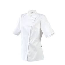 Marion vous propose des tenues et v�tements de cuisine pour hommes et femmes. Veste De Cuisine Femme Manille Blanc Manches Courtes Robur
