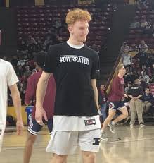 Buy nico mannion is my spirit animal cool arizona college basketball fan worn look t shirt: Generational Talent Nico Mannion On Display One Last Time