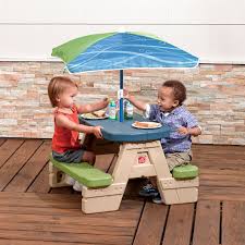 Step2 Sit Play Jr Picnic Table With Umbrella Kohls Picnic Table With Umbrella Kids Picnic Kids Picnic Table
