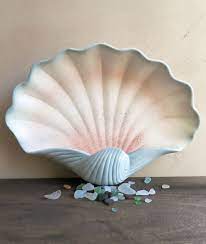 Compare prices on popular products in kitchen gadets. Ceramic Clam Shell Large Clamshell Wall Art Decorative Seashell By Minniesflea On Etsy Rakushki