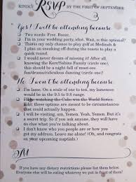 Opt to receive emails with the updates that are most important to you, from rsvp notifications to daily open pricing for wedding invitations & memberships. 9 Hilarious Wedding Invitations That Simply Can T Be Ignored Bored Panda
