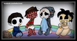 Freddy Krueger Vs Jason Vs Michael Myers Vs Chucky Pin De Wendigo Girl Br Em Horror Killers Filmes De Terror Terror Filmes