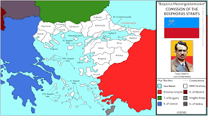 Βόσπορος bosporos bós.po.ros), also known as the strait of istanbul (turkish: Administrative Divisions Map Of The Bosphorus Straits Comission Imaginarymaps