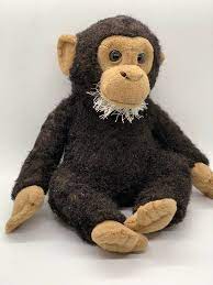 Aurora World Plush Monkey 12 Chimp Chimpanzee Stuffed Animal Brown Nature Baby Aurora Cat Plush Animal Plush Toys Pig Plush