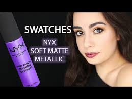 SWATCHES SOFT MATTE METALLIC NYX COSMETICS