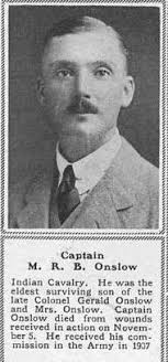 Captain Milo-Richard Beaumont Onslow (1888-1917)