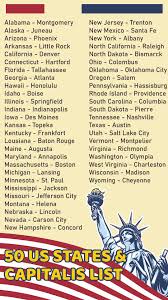 Can you name all 50 us states in alphabetical order? 10 Best Us State Capitals List Printable Printablee Com