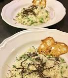 What do you eat with black truffle risotto?