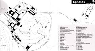 Map Of Ancient Ephesos Ephesus Selcuk Turkey Mappery Ephesus Ancient Greek City Selcuk