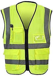 Amazon Com Visibility Reflective Vest Working Clothes Motorcycle Cycling Sports Outdoor Reflective Safety Safety Clothing Reflective Clothing Reflective Vest