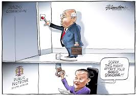 Born 12 april 1942) is a south african politician who served as the fourth president of south africa from 2009 to 2018. Cartoon Undercutting Pravin Gordhan