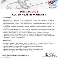 Polyplastics asia pacific sdn bhd. Job Vacancy Kuantan Medical Kuantan Medical Centre Facebook
